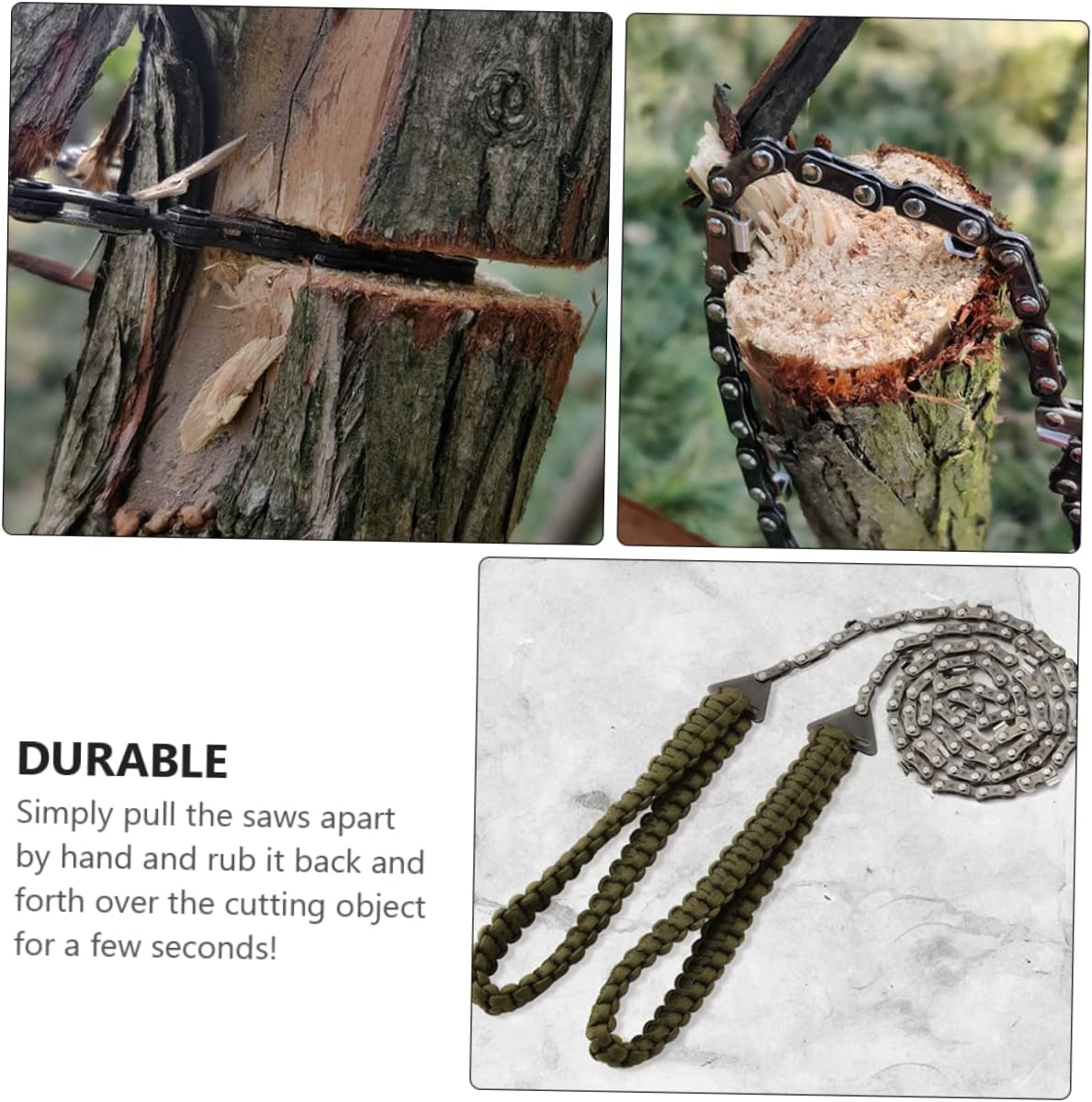 1pc Rope Sawing Chain Portable Outdoor for Camping Hiking Construction for Easy Cutting