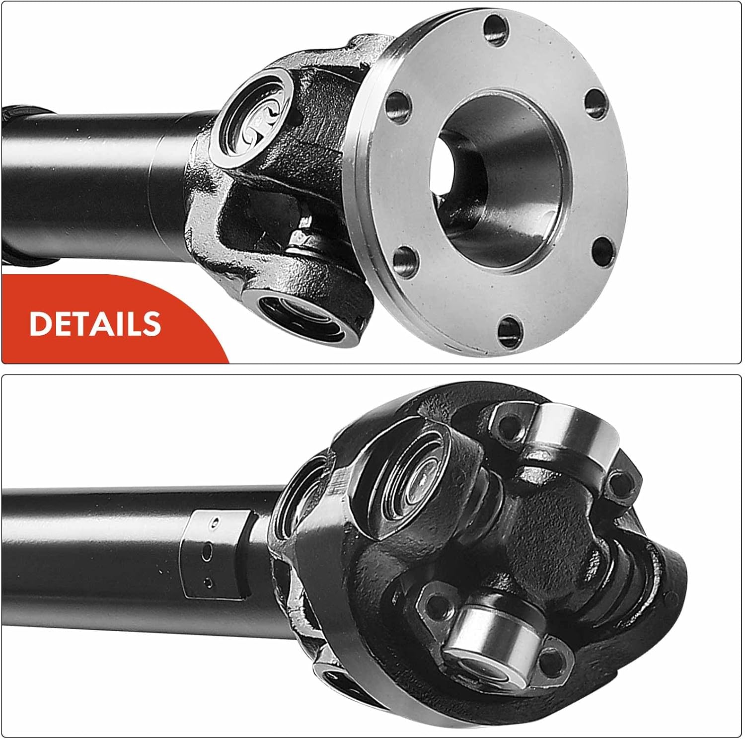 A-Premium Front Complete Drive Shaft Prop Shaft Driveshaft Assembly Compatible with Jeep Grand Cherokee 1995-1996, 4WD, with 249 Transfer Case