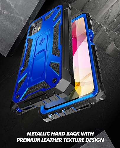 Miniatura 4 de Poetic Spartan Series - Funda diseñada para Moto G Stylus (2021), cuerpo completo, resistente, a prueba de golpes, con textura de cuero de alta