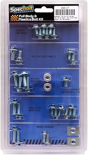 Specbolt Fasteners Kit de pernos de cuerpo completo y plástico Kawasaki y Suzuki KX 125250 (2003-2007) KX 450F (2004-2011) KX 250F (2004-2014) RMZ