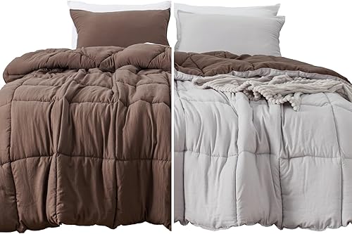 KASENTEX - Conjunto de acolchado de edredón con fundas reversibles, ultra suave, hipoalergénico y lavable a máquina