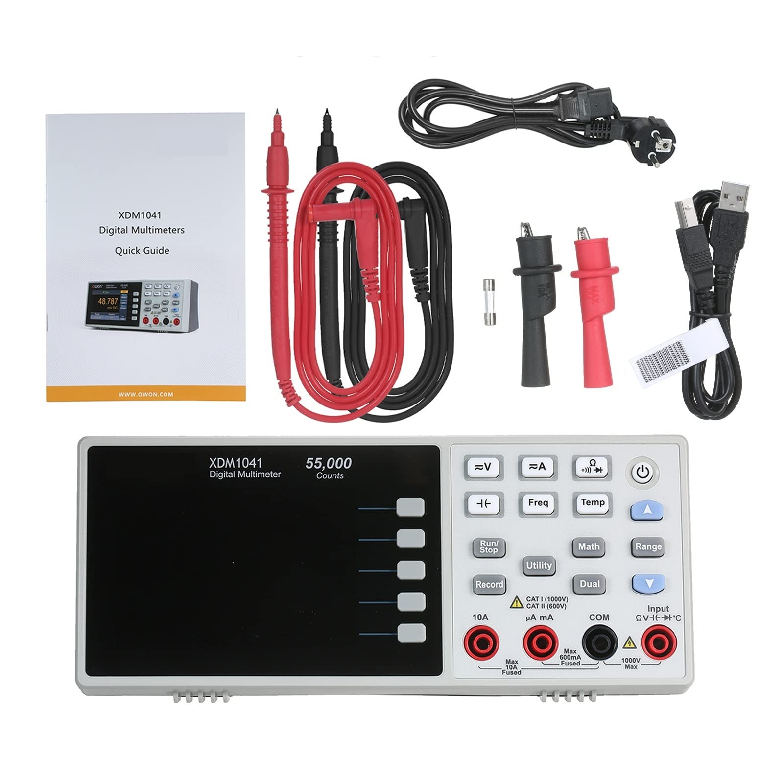55000 Counts Digital Multimeter High Accuracy Universal Meter with 3.5inch TFT LCD Screen with Backlight Multifunctional Ammeter