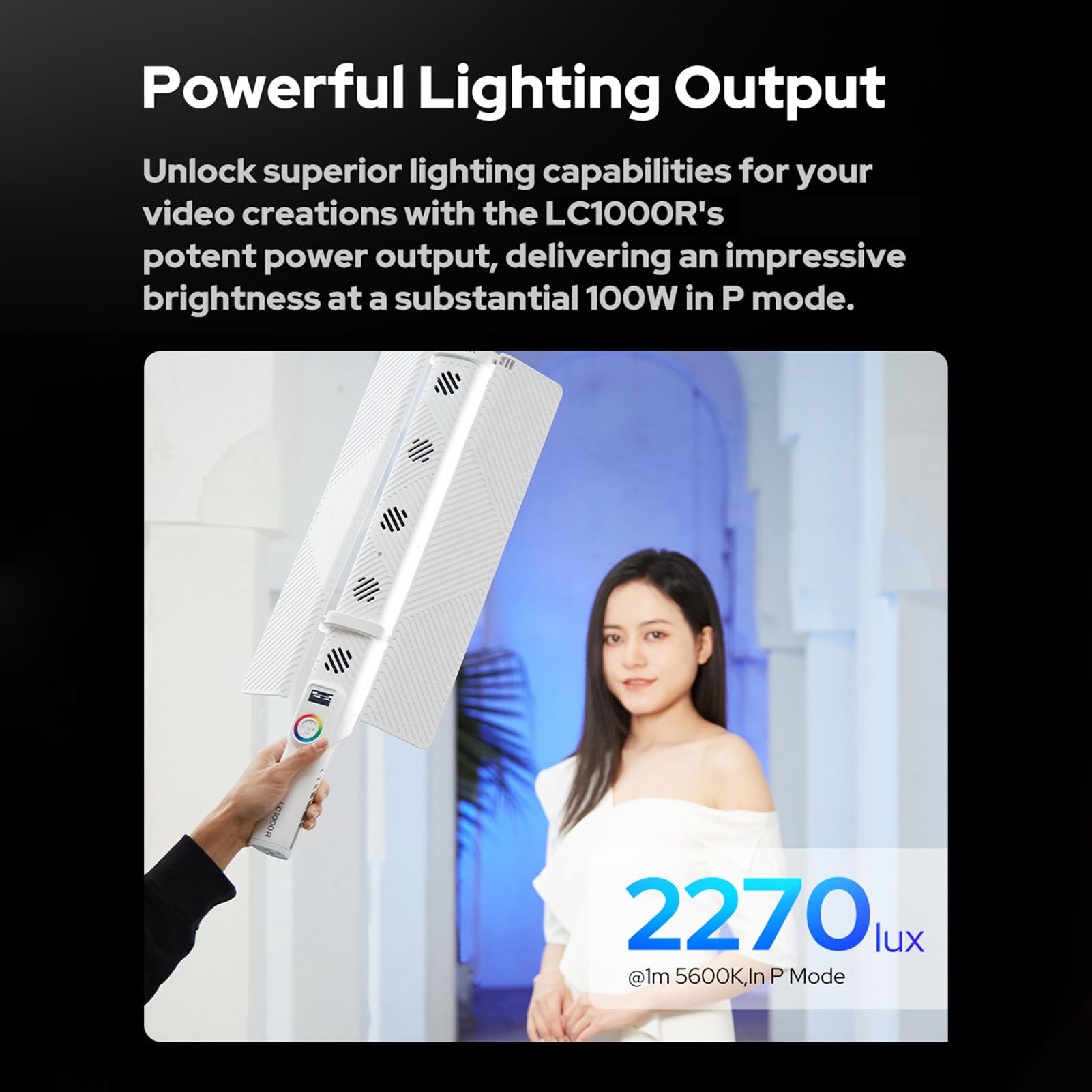 GODOX LC1000R RGBカラー ハンドヘルド ライトスティック ① Amazon | Godox LC1000R ハンドヘルド RGB ライトスティック 100W LED
