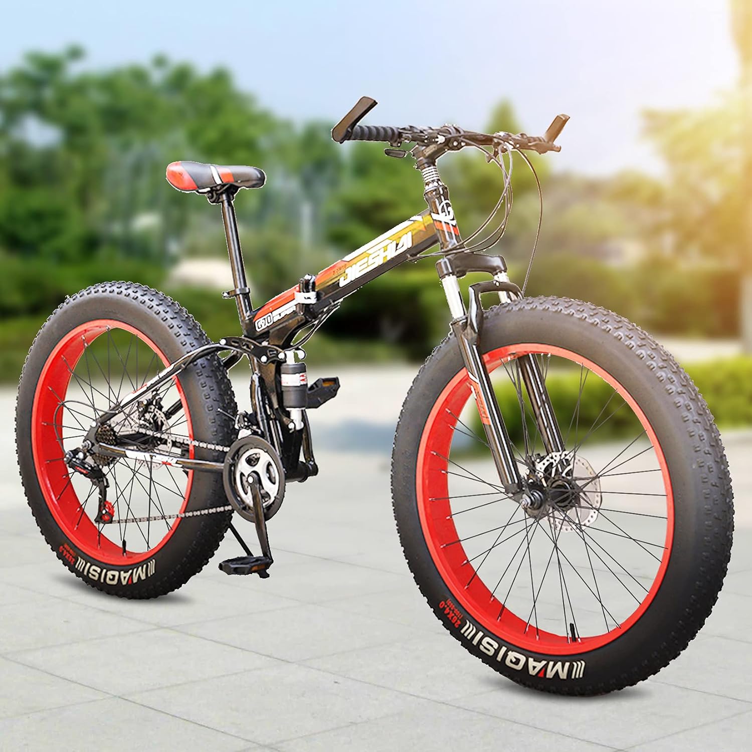 自転車 24 26インチファットバイク折りたたみ自転車大人の男性と女性の学生のクロスバイクbicycleダブルディスクブレーキ 22超人気 26インチファットバイク折りたたみ自転車大人の男性と女性の学生のクロスバイクbicycleダブルディスクブレーキ