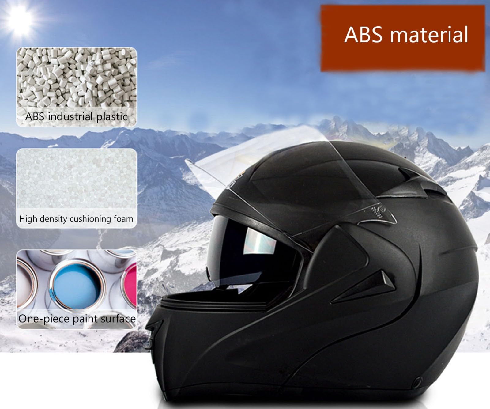 Integralny kask motocyklowy Bluetooth, z dwuwarstwowym zintegrowanym wizjerem, kask z klapą, dopuszczenie DOT/ECE, dla dorosłych mężczyzn i kobiet, wyścigów
