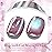 BORN PRETTY Cat Magnetic Eye Gel Nail Polish,Hyacinth Purple Jelly Glass Magnetic Gel Polish,Glitter Soak Off Nail Art Salon Manicure Home Gift 15ml