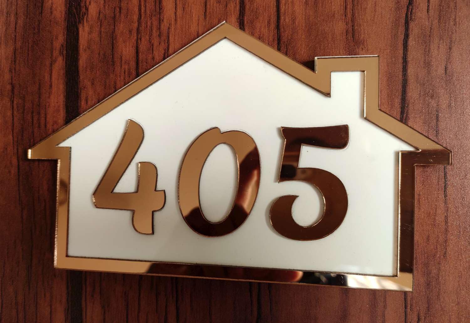 Aarushi Creations Acrylic Personalised Home Door Name Plate - 3 Year Warranty - Copper Mirror Acrylic Embossed Letters Size 8x4 or 12x6 Inch 0308X- (12x6 Inch) (B0CVNL3YNQ) Amazon Price History, Amazon Price Tracker