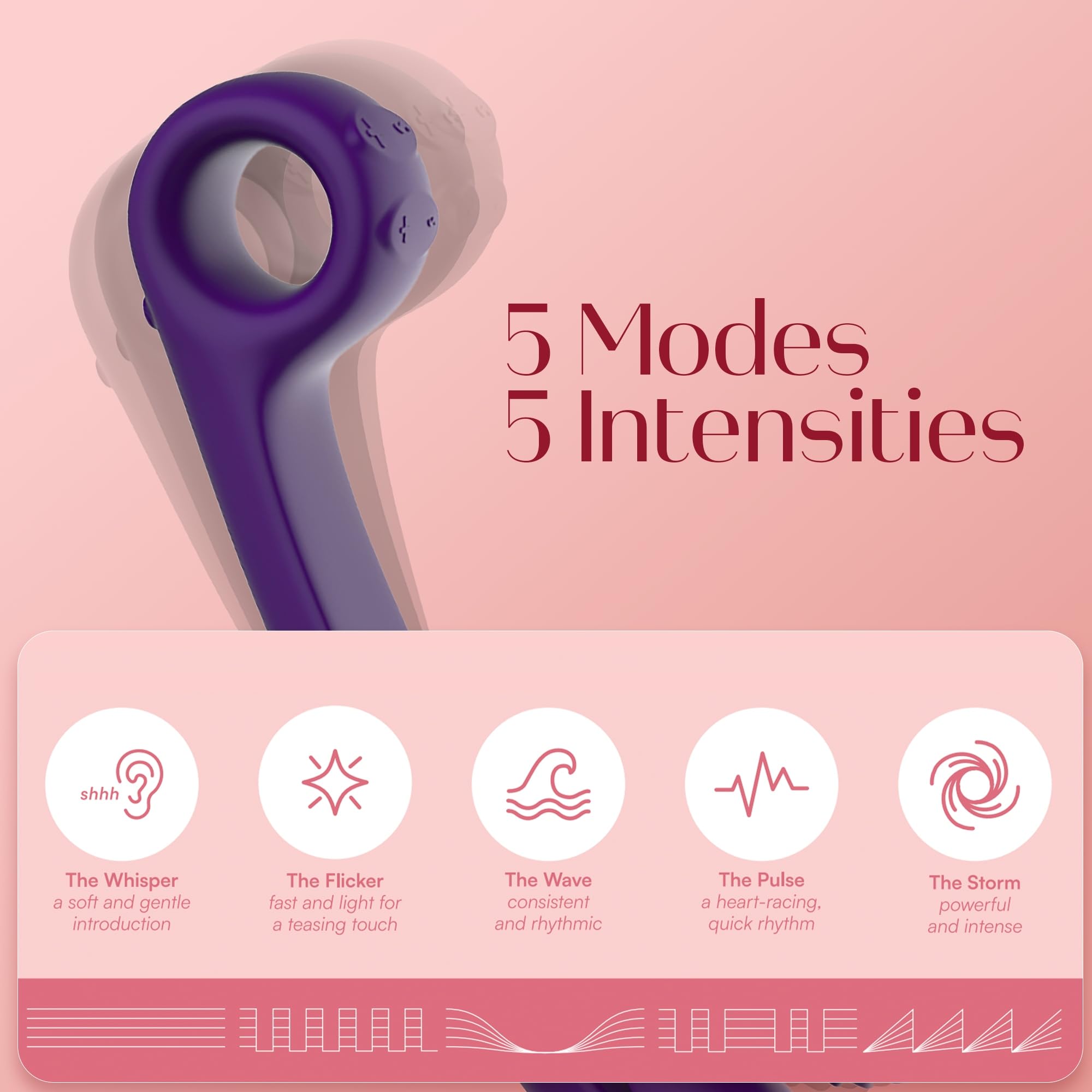 Snail Vibe Curve Vibratore Viola 12cm