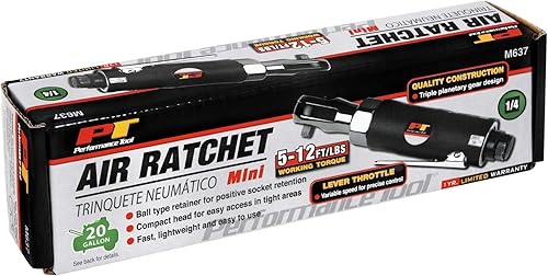 Miniatura 8 de Performance Tool Trinquete neumático de accionamiento de 38 pulgadas M560DB