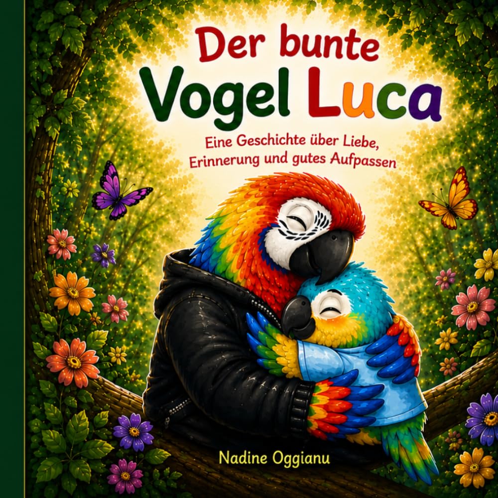 Der bunte Vogel Luca: Eine Geschichte über Liebe , Erinnerung und gutes Aufpassen