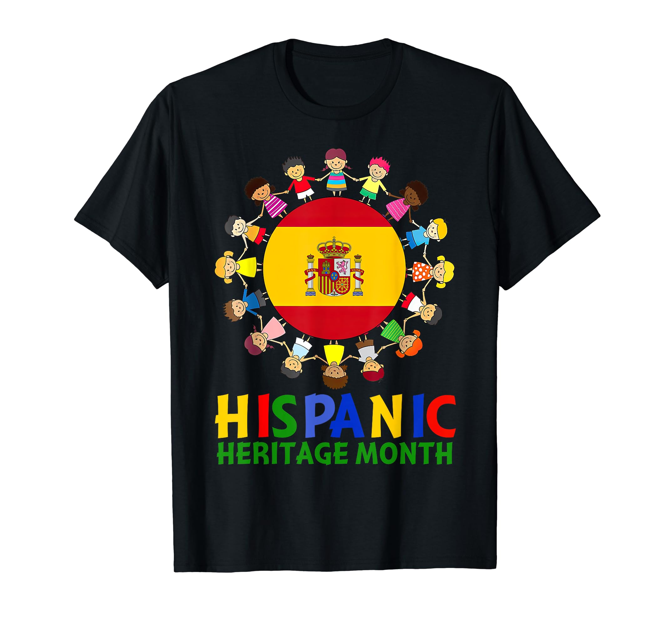Hispanic Heritage Month Spain Kids Boys GirlsT-Shirt