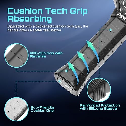 Miniatura 6 de Pickleball Paddles Set, USAPA Approved Carbon Fiber Pickleball Set with Pickleball Racket and Grip Tapes, Lightweight Beginner Pickleball Paddle for