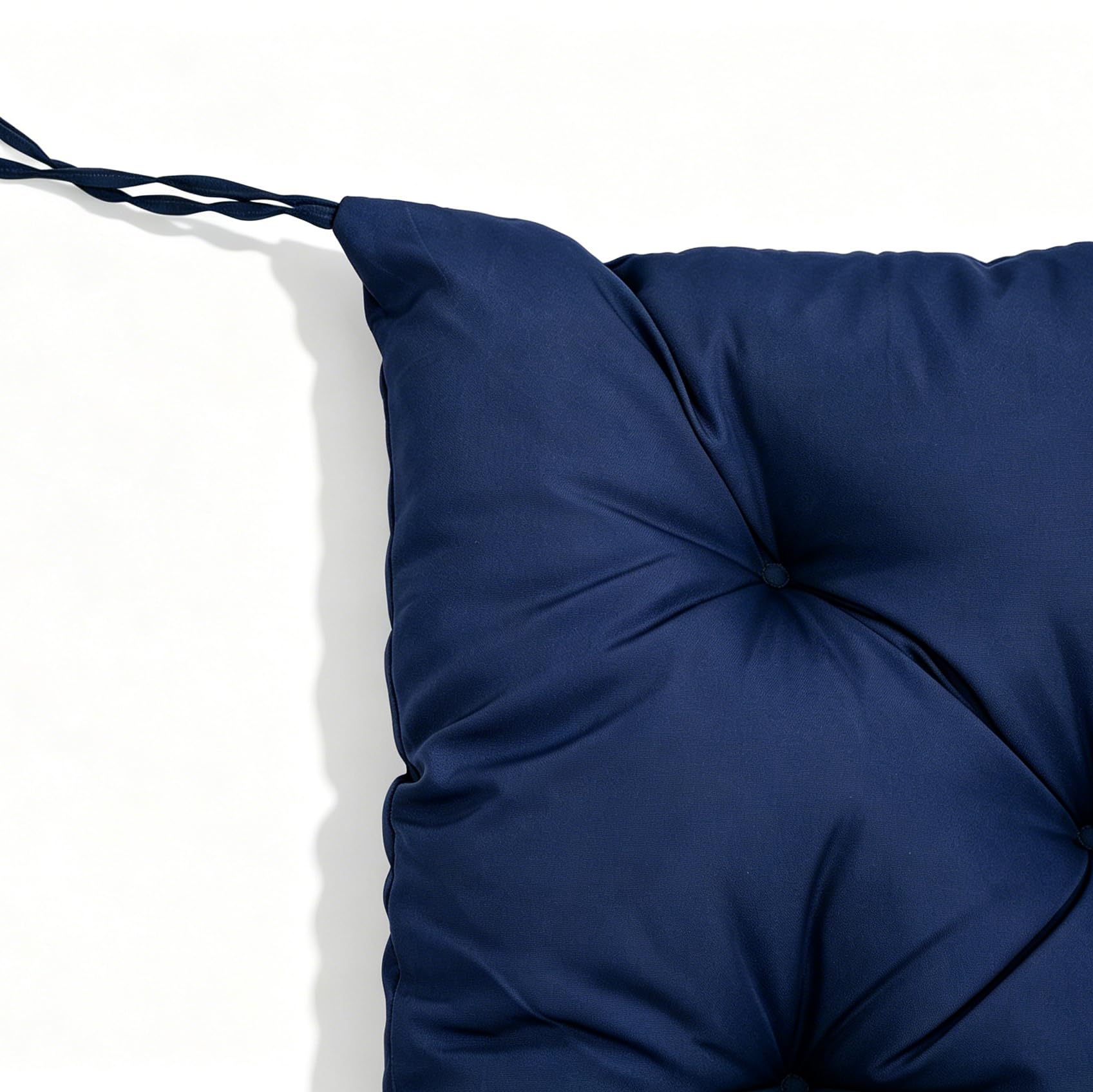 Coussin pour Banc de Jardin avec Dossier déperlant et résistant aux UV pour l'intérieur et l'extérieur Coussin d'assise avec Dossier pour balancelle (Bleu foncé, 120 * 50 * 50 * 10 cm)