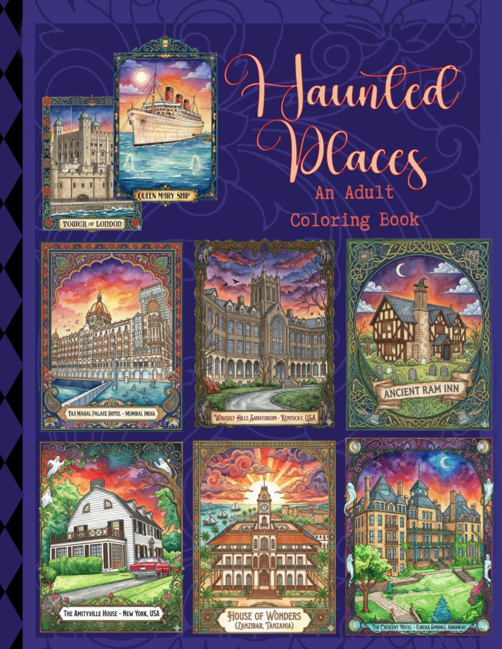 Haunted Places: An Adult Coloring Book (Adult Coloring books by Tera)