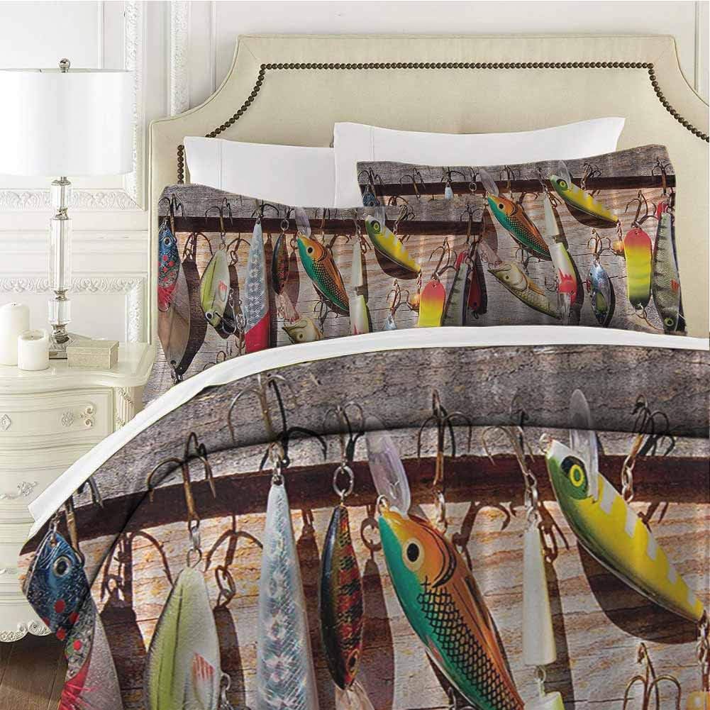 Fishing Bedding sets Twin, Lure Rods Fisherman Gifts