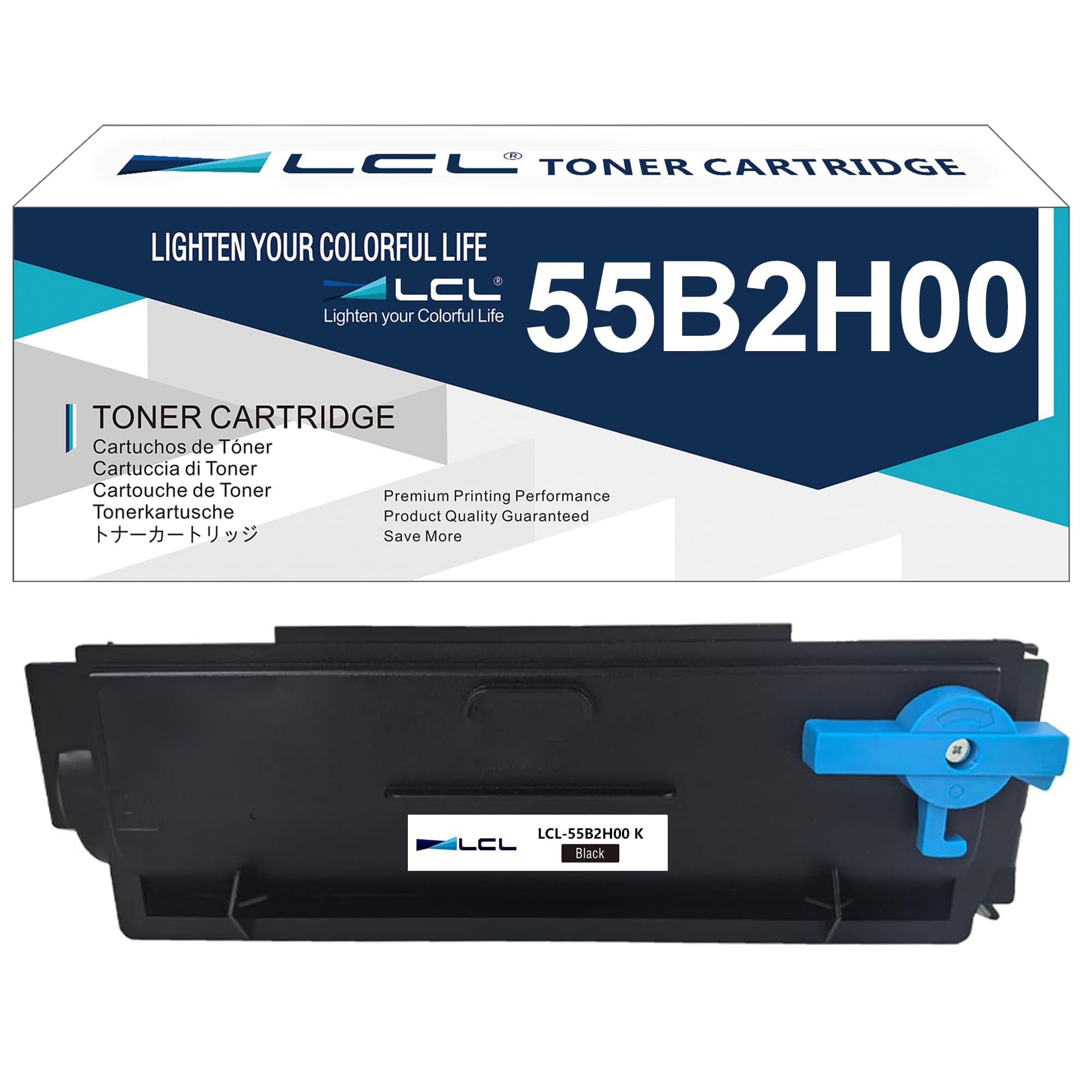 LCL 55B2H00 Nero Alta capacità Cartucce di Toner per MX431adw MX432adwe,1PK