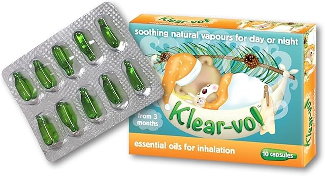 Klearvol Essential Oils Inhalation Capsules | from 3 months + | Karvol Alternative | Natural Vapours for Day and Night