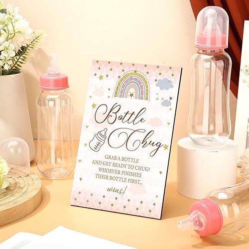 Miniatura 10 de Sherr Juegos de baby shower con diseño de mariposa y 12 biberones para baby shower, para juegos de baby shower, juegos de regalo de mariposa de