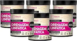 Creme de Massagem Profissional COSMECEUTA Drenagem Linfática 1kg 6un