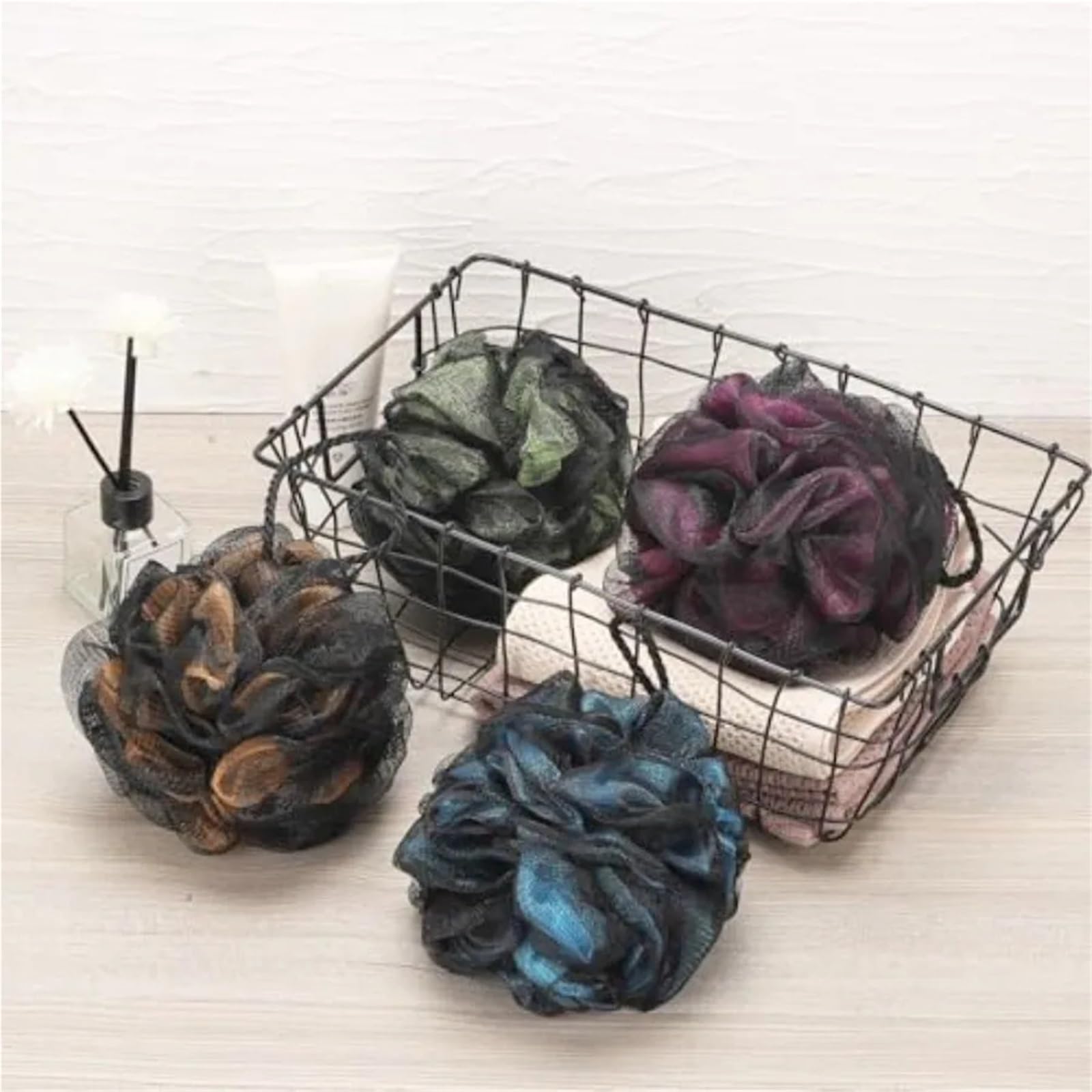 Fleurs de Douche Loofah Sponge 60g/Piece Pack of 4