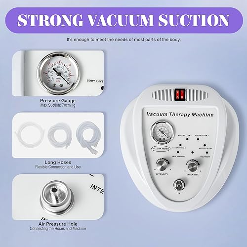 Miniatura 5 de Goudergo Máquina para esculpir el cuerpo, máquina de terapia al vacío, máquina de ventosas para cuidado del cuerpo y cuidado del pecho y