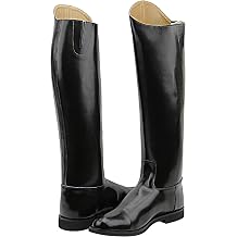 MB-3 Mens Man Horse Riding Mounted Police Patrol Tall Boots with Pull On Equestrian Color Black