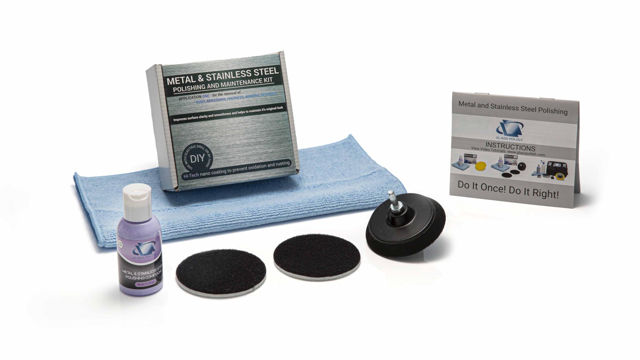 Glass Polish Kit - Restore Metal & Stainless Steel -1