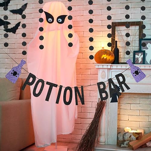 Miniatura 2 de Cartel de barra de poción de bruja de Halloween, decoración de barra de poción, letrero de barra de poción para Halloween, Hocus Pocus, despedida de