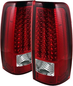 Xtune - LED Tail Lights ALT-ON-CS99-LED-RC, Red Clear