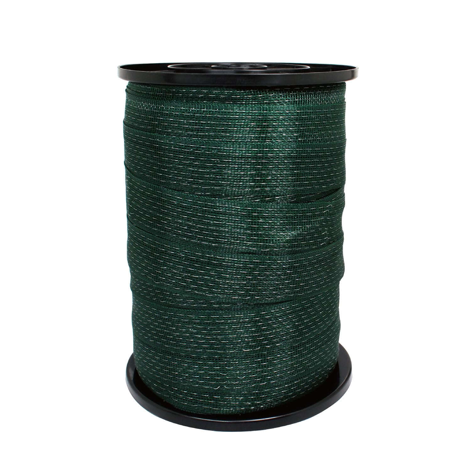 EhuI Portable Electric Fence Poly Tape 575feet Length,1-1/2inch Width,8 Strands of Stainless Steel Wire, 1 Spool - Dark Green