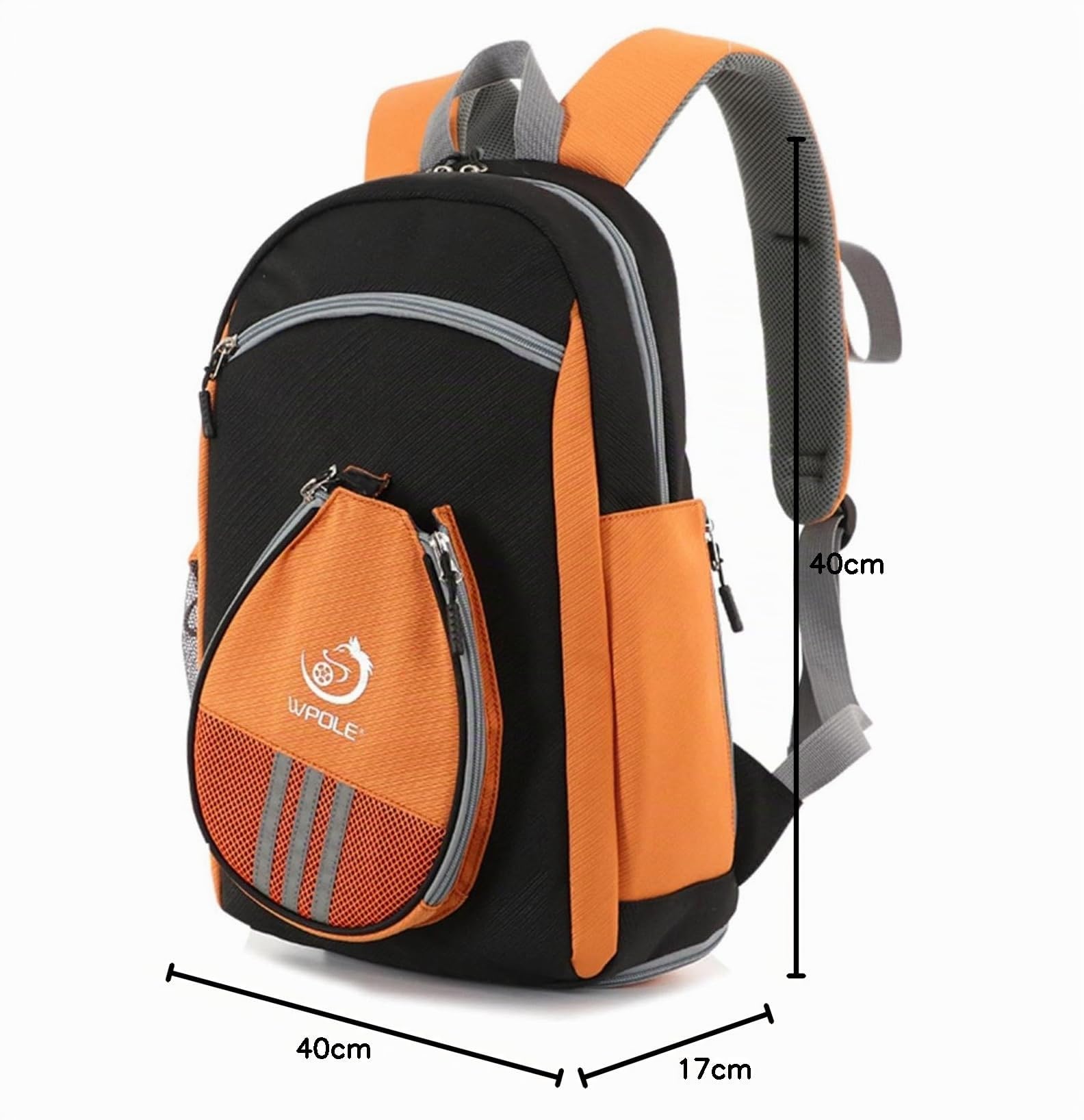 Borsa per Racchetta da Pong Zaino Sportivo per Atleta, Multifunzionale con Scomparto per Scarpe Custodia per Paddle da Pong per Allenamento