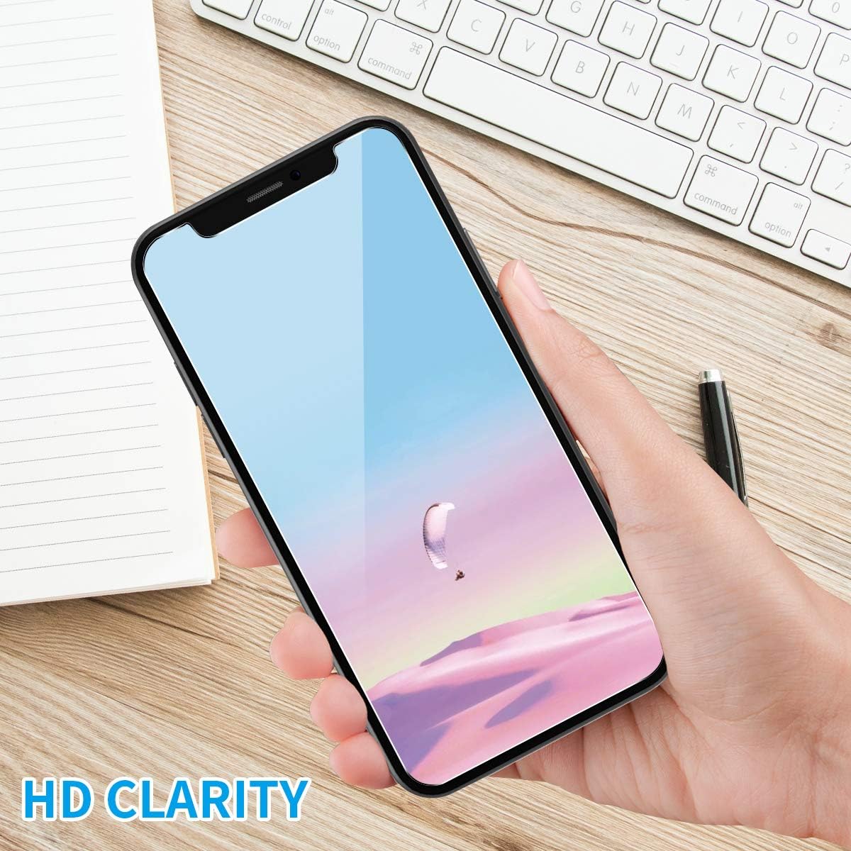 Conleke Front Back Screen Protector Compatible with Apple iPhone11 Pro Max[Case Friendly] 6.5" Temper Glass Screen Protector Rear Film Replacement for Apple iPhone11 Pro Max (Front Back,6.5",2019)