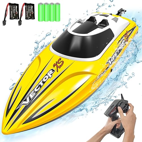 VOLANTEXRC Barcos a control remoto para piscinas y lagos 24 GHZ 20 MPH barcos RC para adultos y niños barcos de carreras RC rápidos para niños y