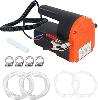 RealPlus 12V 80W Oil Change Pump Extractor, Oil Diesel Fluid Extractor Pump Scavenge Suction Transfer Pump with Over-load Protection for Boat Car Truck Motorcycle