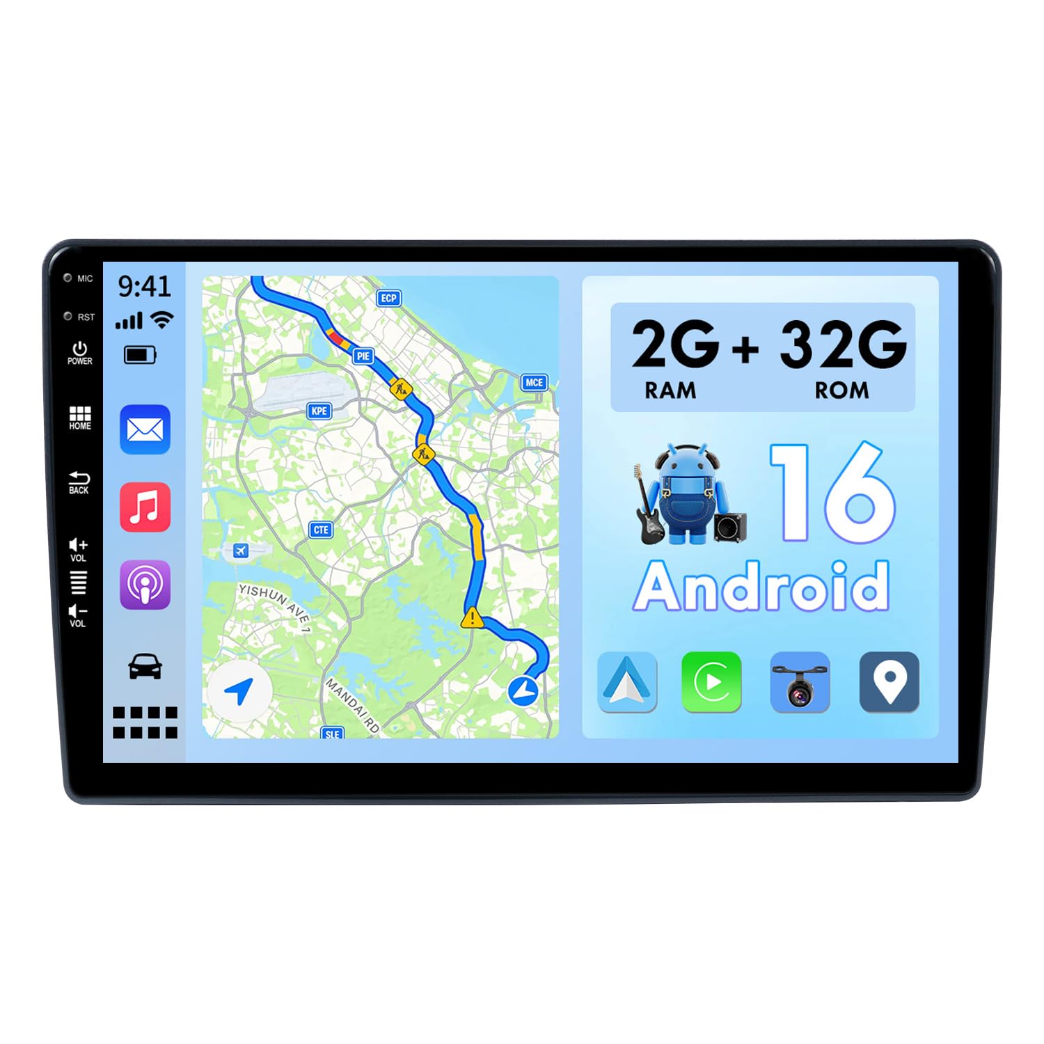 2 DIN Autoradio Für Ford Transit Custom 300/350 (2017-2023)