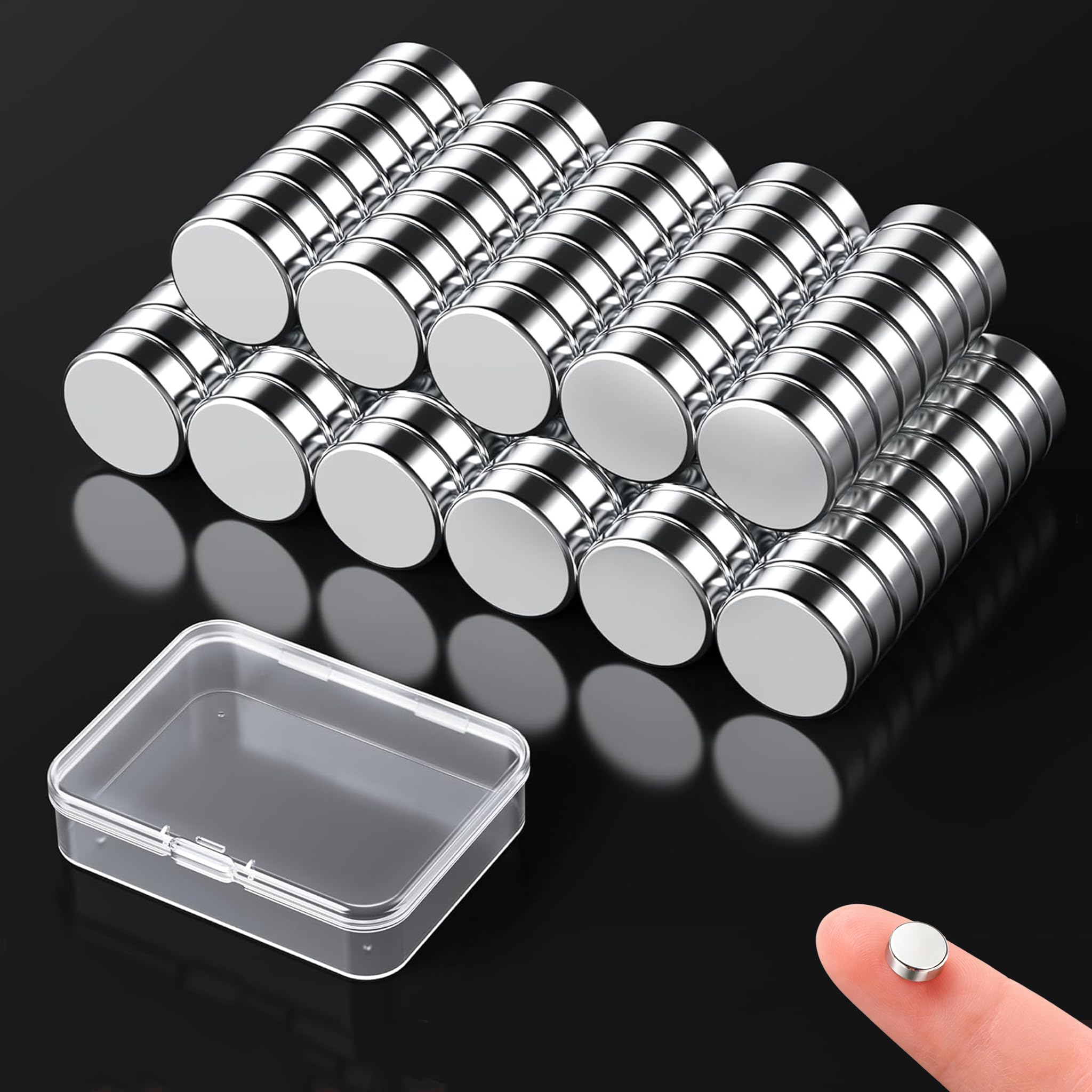 Magnete Stark Mini Neodym Magnete für Magnettafel, Kleine Kühlschrank Magneten Starker Halt, Mini Rund Magneten für Whiteboard, Handwerk