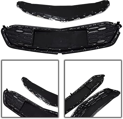 Miniatura 7 de Parachoques delantero Parachoques Superior Parrilla Media Inferior Rejilla Reemplazo para 2016 2017 2018 Cruze