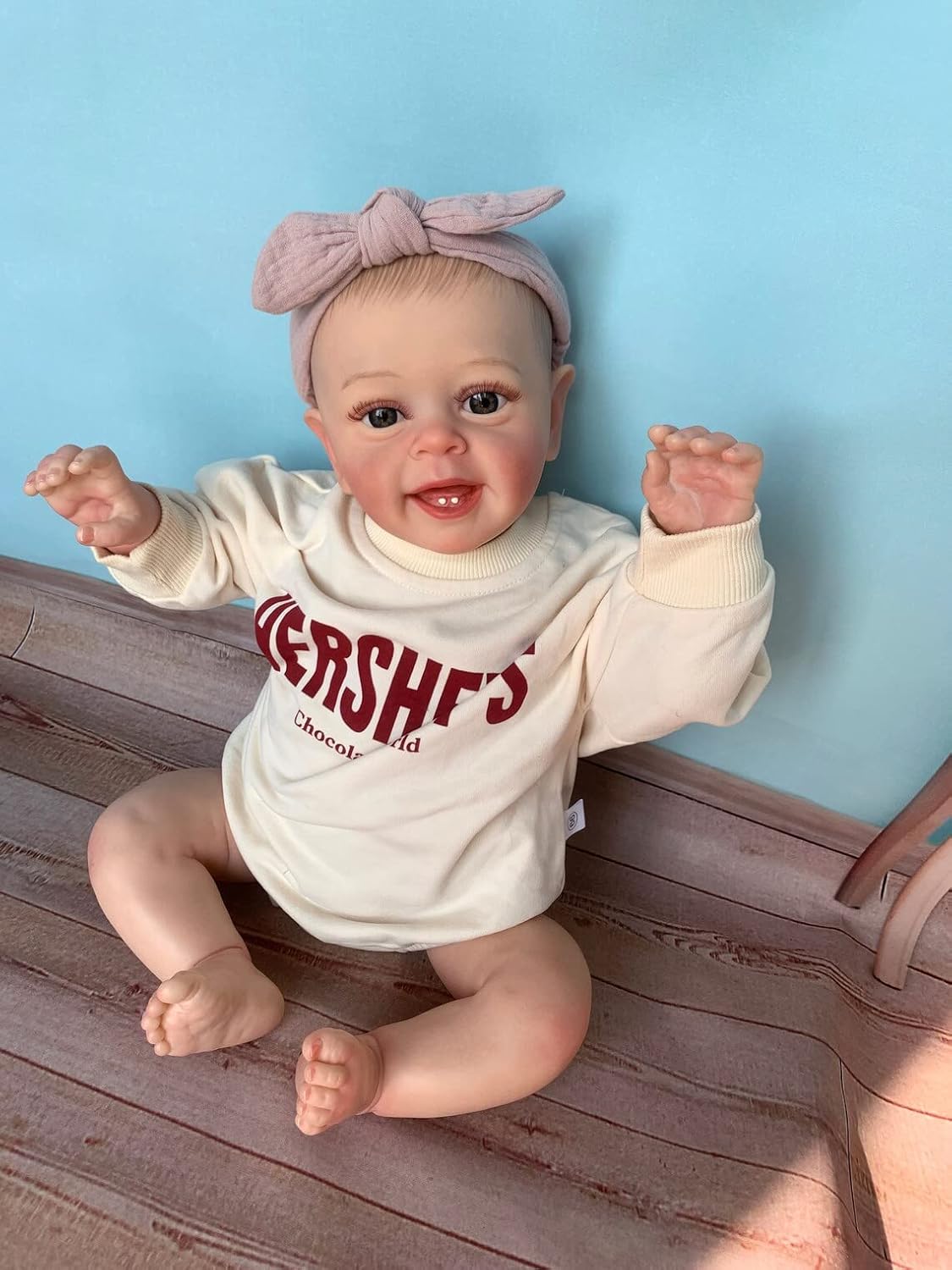 Zero Pam Real Life Reborn Baby Dolls with Teeth Lifelike