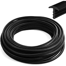 Pool Liner Lock 120ft, T-Shape Bead Strip Above Ground, Black