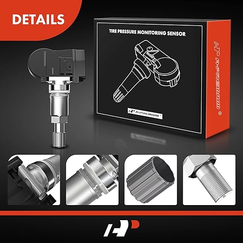 Miniatura 7 de A-Premium Sistema de monitoreo de presión de neumáticos compatible con Mitsubishi Eclipse 2006-2012 Endeavor 2006-2011 Galant 2007-2012 Montero Sport