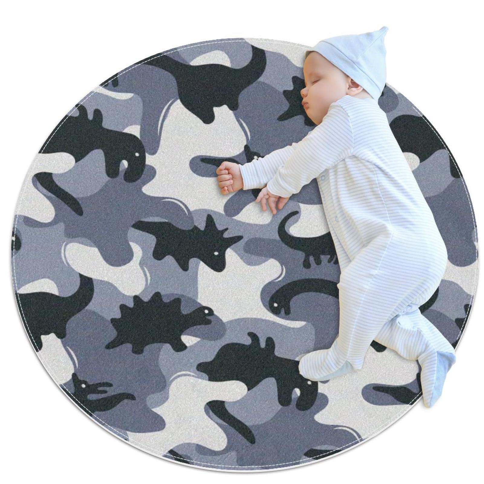 Alfombra Redonda para niños y mascotas que protege el suelo del frío y los golpes cotidianos