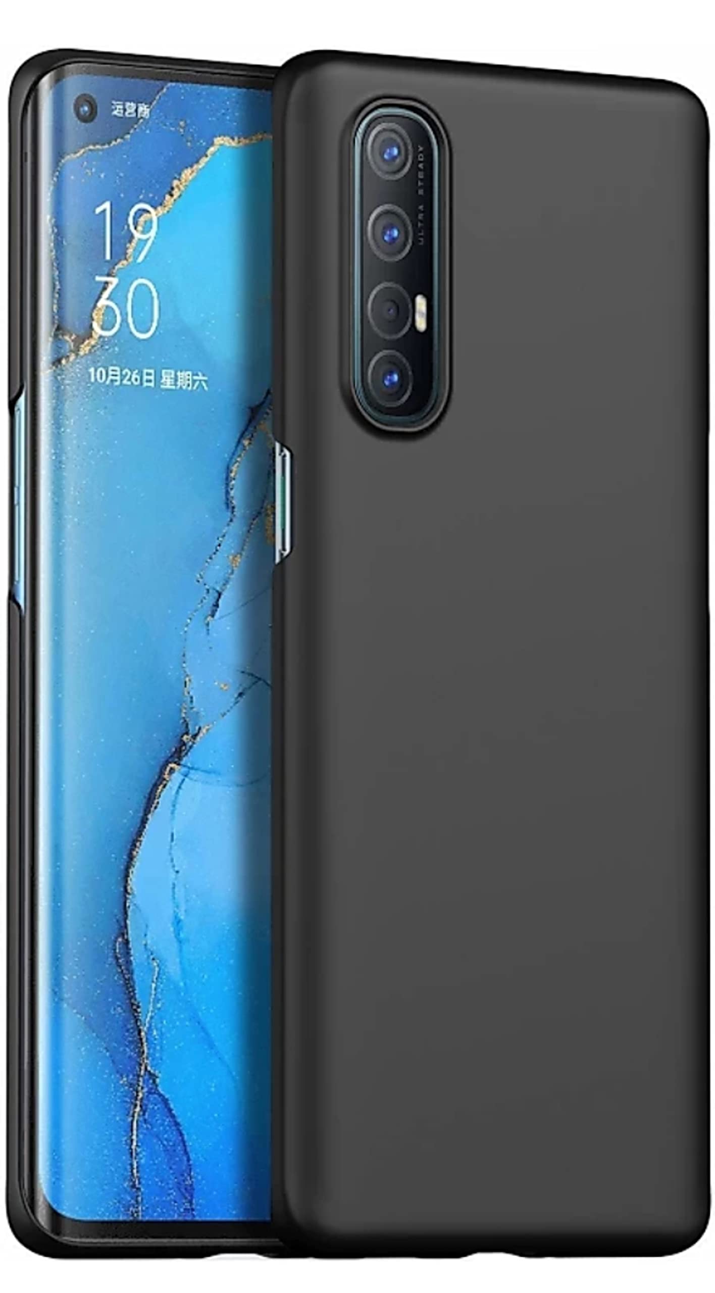ZEDN Mobile Back Case Cover for Oppo Reno 4 Pro Back Cover (Silicone Case|CameraProtection|Black CS1712) (B0BQF8FX69) Amazon Price History, Amazon Price Tracker