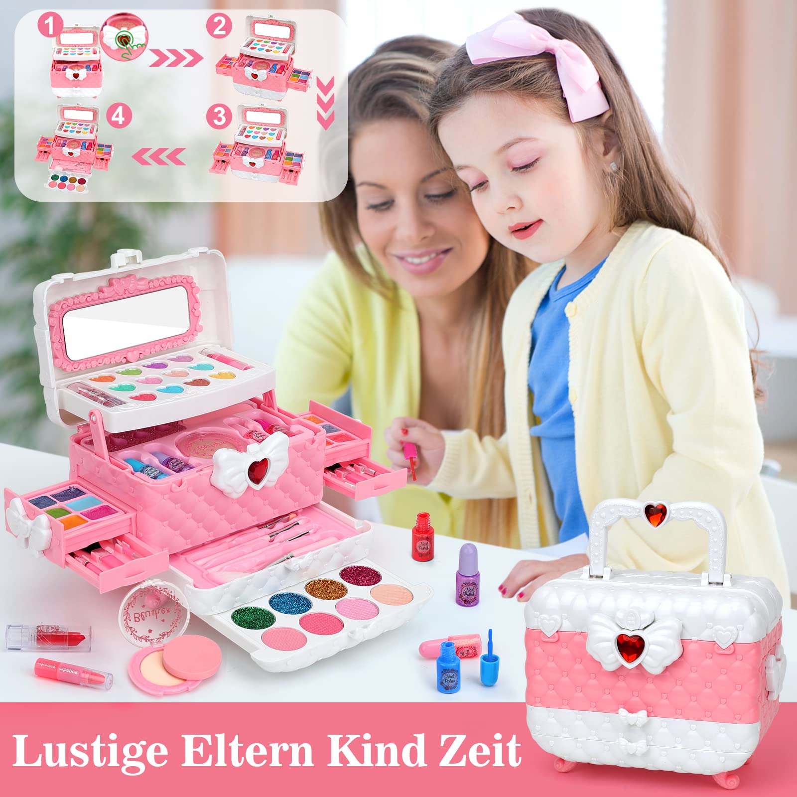 Set Di Trucchi per Bambini E Bambine - 57 Pezzi Anallergici Set Trucchi Set Di Trucchi per Bambini E Bambine - 57 Pezzi Anallergici Set Trucchi