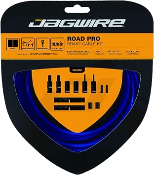 Jagwire PCK205 Pro Road Brake Cable Kit, SID Blue, Shimano/SRAM