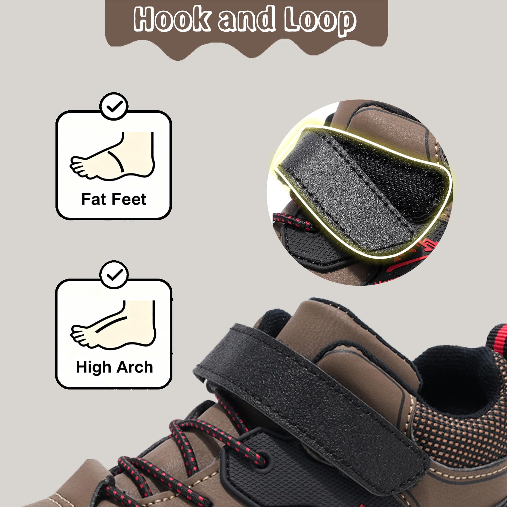 Botas de senderismo para niños, impermeables, para caminar, para exteriores, ligeras, para senderismo, camping, escalada, Brown, 38/38.5 EU