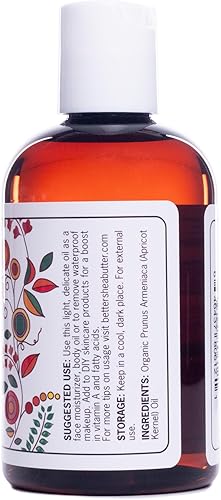 Miniatura 9 de Aceite de albaricoque orgánico | 100% puro, prensado en frío | Aceite de masaje para cuerpo y cara | Aceite para pieles sensibles | 4 oz por Better