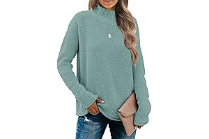 Goodthreads Women's Long Sleeve Turtleneck Knit Cozy Casual Sweater