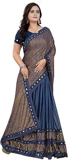 Women's Paithani Lycra Saree With Blouse Piece