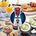 Mixeur chrome original Oster à 3 vitesses, moteur 6 fois plus durable, 10 fois plus résistant, jarre en verre de 5 tasses