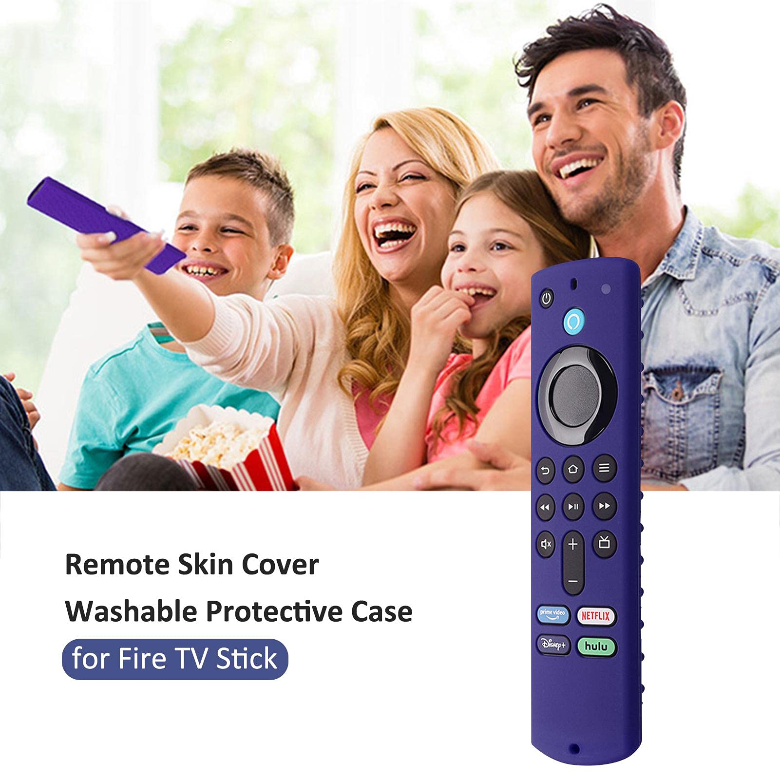 Schutzhülle für Fernbedienung, kompatibel mit Fire TV Stick der dritten Generation, Silikon, rutschfest, stoßfest